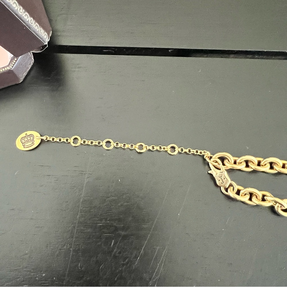 Juicy Couture Gold Chain Heart Lock Necklace View 2